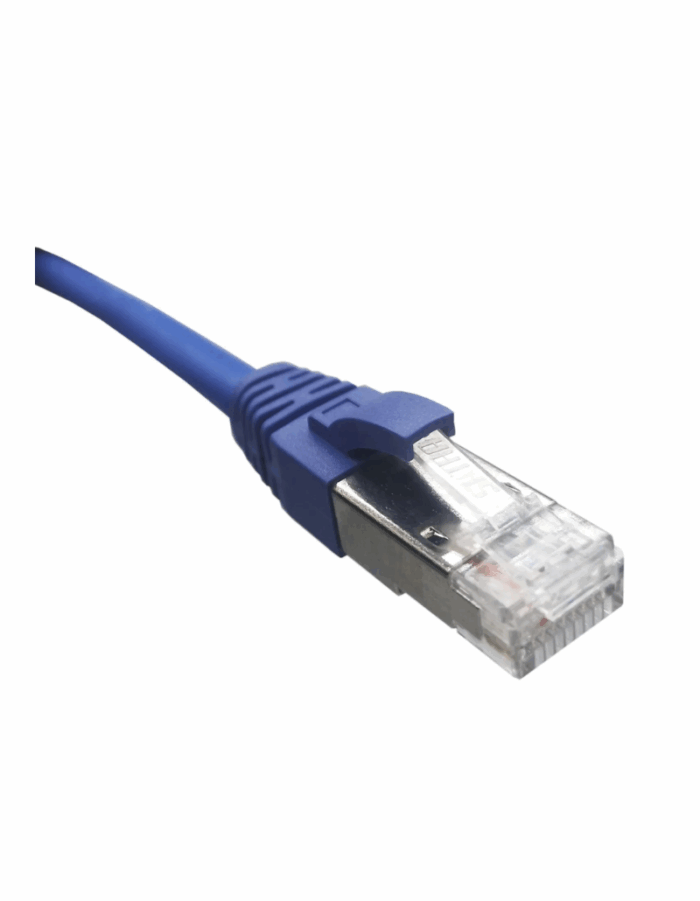 Patch Cord S/FTP Cat6A LSZH Azul/Rojo - Imagen 1