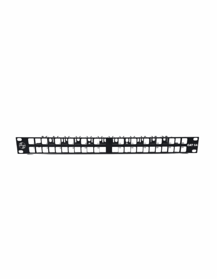 Patch Panel Angular Cat6A Blindado 24P - Imagen 1