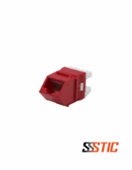 Jack RJ45 Angular Cat6 blanco azul rojo 1Gbps 250MHz