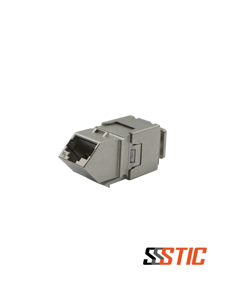 1(30) Jack RJ45 angular Cat6A blindado 10Gbps