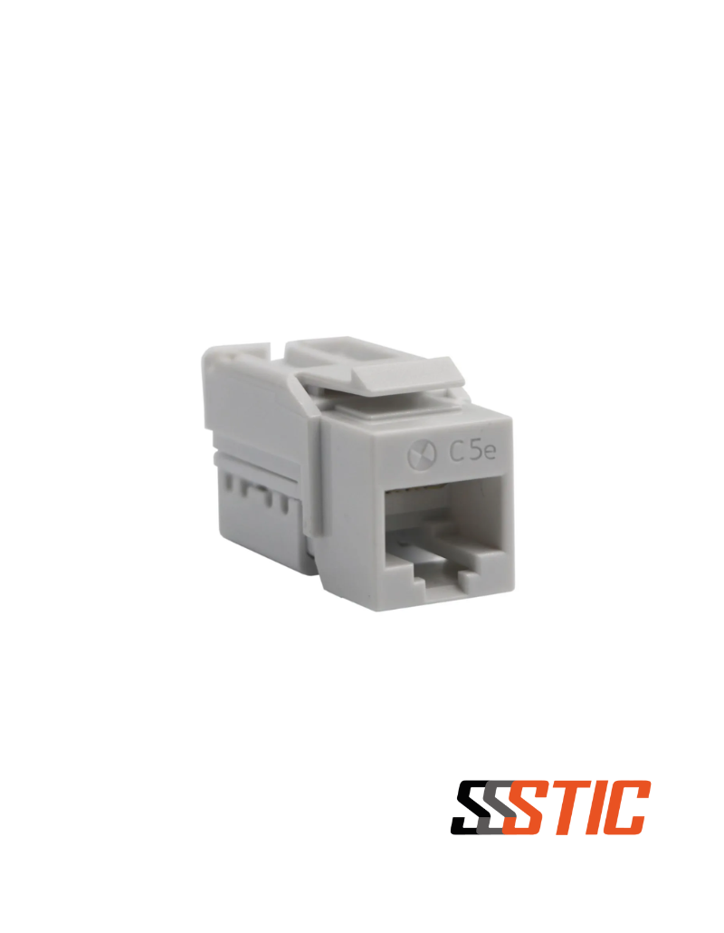 1(31) Jack RJ45 Cat5e modular blanco azul rojo 1Gbps