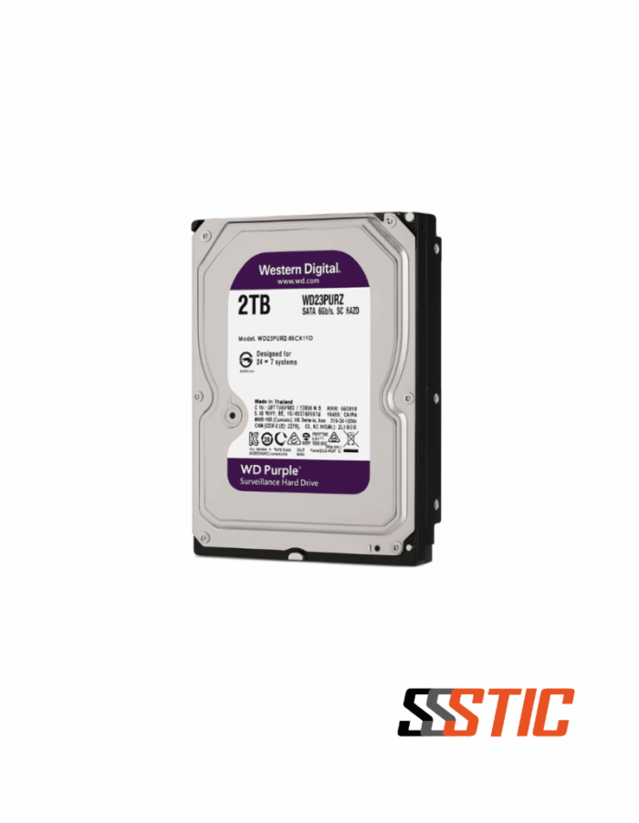 Disco Duro Interno 2TB WD Purple WD23PURZ | Potente Almacenamiento 24/7 - Imagen 2