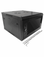 Gabinete Pared 6RU Abatible Vidrio v2 - Imagen 2