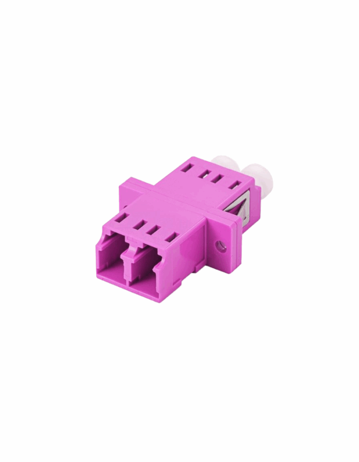 Acoplador FO LC Dúplex MM OM4 Violeta - Imagen 1