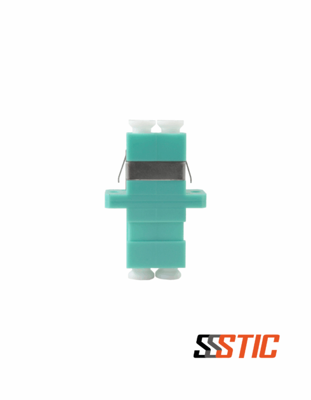 Acoplador LC Dúplex Multimodo OM3 Aqua