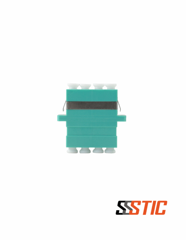 Acoplador LC Quad Multimodo OM3 Aqua