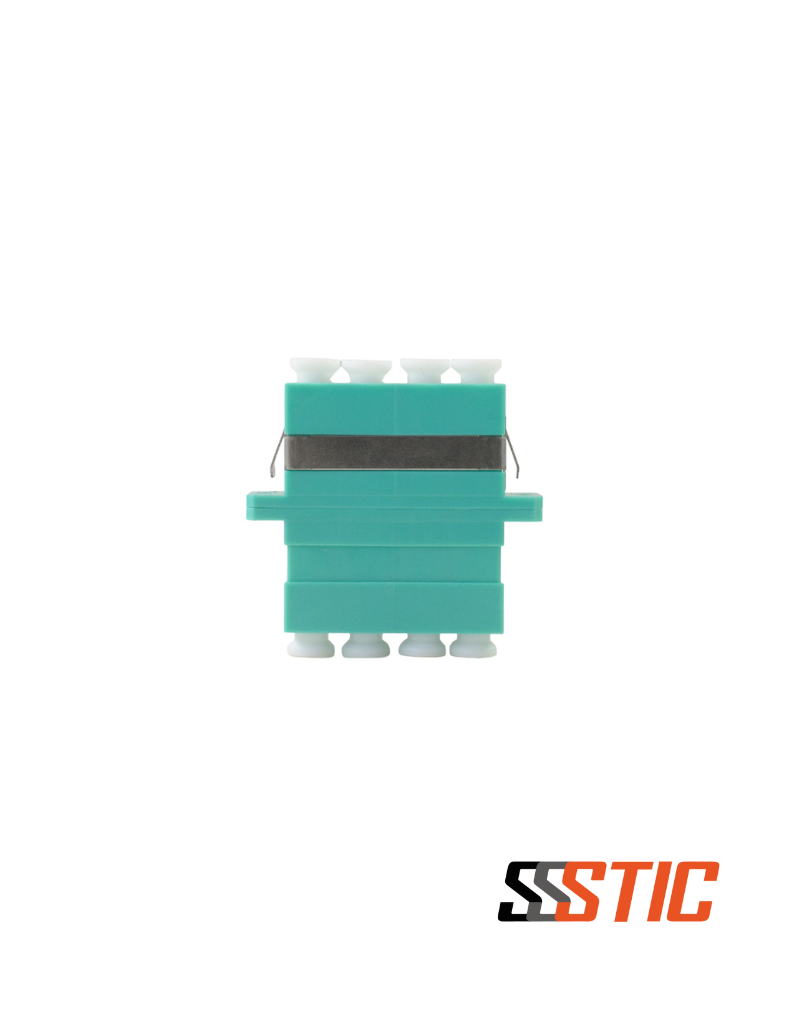 Acoplador LC Quad Multimodo OM3 Aqua Acoplador LC Quad Multimodo OM3 Aqua