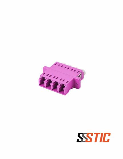 Acoplador LC Quad Multimodo OM4 Violeta
