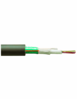 Cable FO Monomodo 9um Armado G652D 24 Fibras Int/Ext. Chaqueta Negra LSZH Antiroedor | FT: DST1