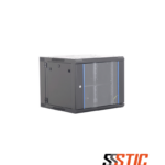 Gabinete de pared de 6 unidades de rack abatible con profundidad de 450mm más base de 100mm.