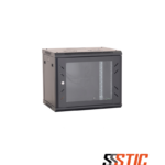 Gabinete de pared fijo de 15 unidades de rack con profundidad de 600mm y paneles laterales extraíbles.