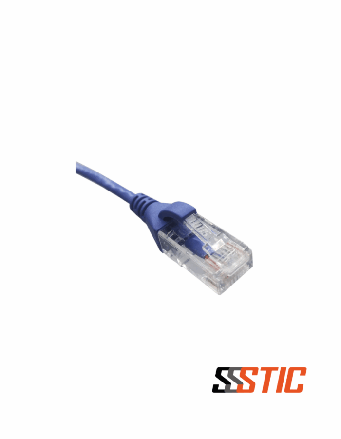 Patch Cord UUTP Cat6 Slim Azul 1m