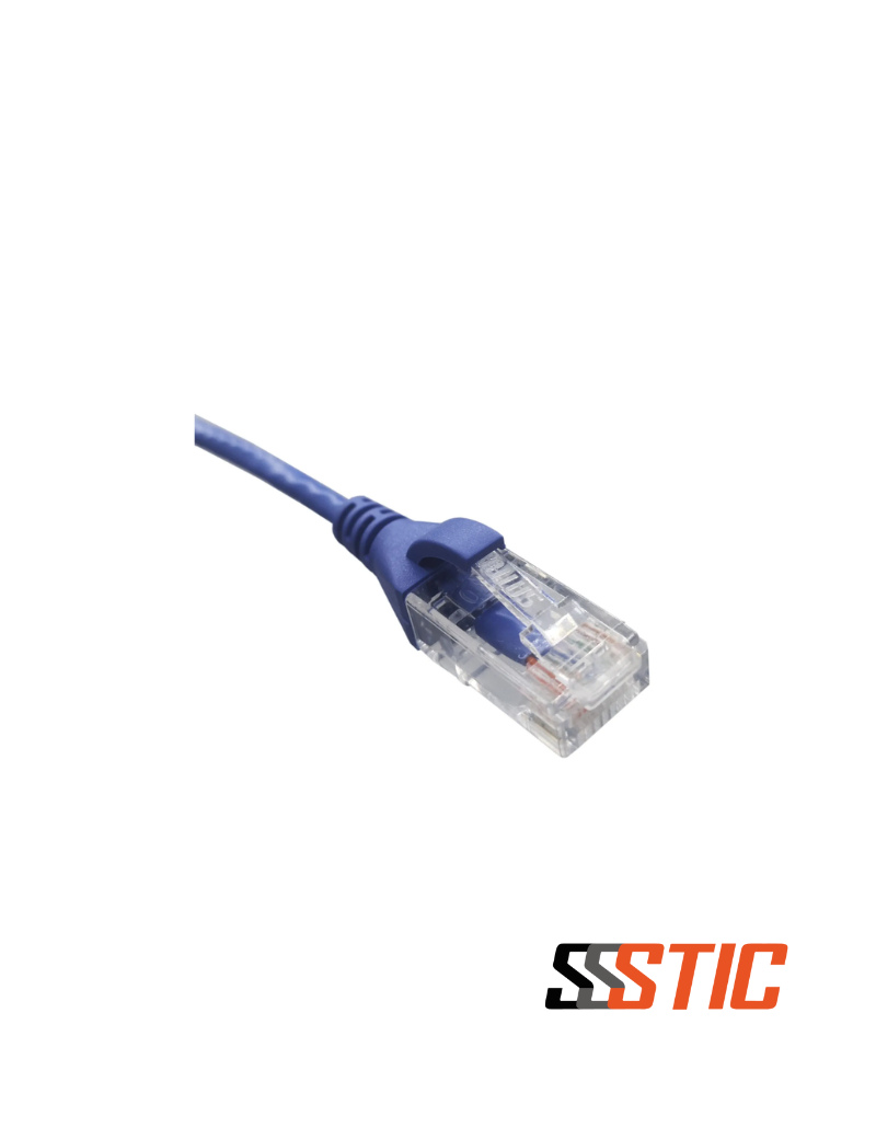 Patch Cord UUTP Cat6 Slim Azul 1m Patch Cord UUTP Cat6 Slim Azul 1m