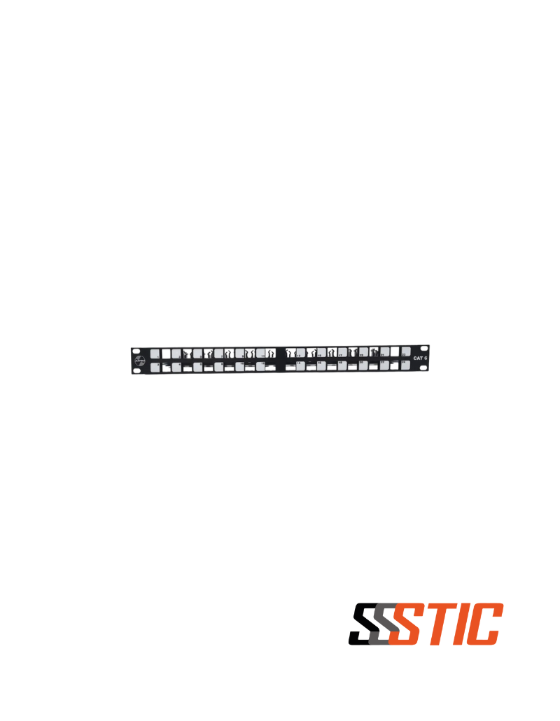 Patch Panel Angular Cat6 24 Puertos Patch Panel Angular Cat6A Blindado 24 Puertos