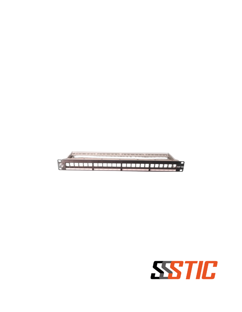 Patch Panel Cat6A Blindado 24 Puertos 10Gbps Patch Panel Cat6A Blindado 24 Puertos 10Gbps