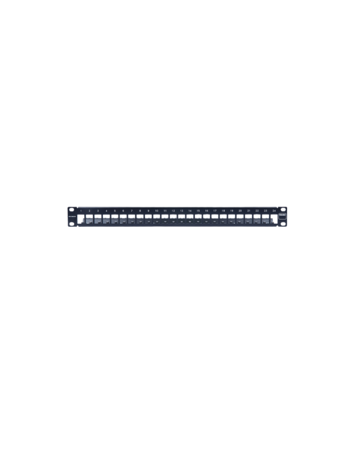 Patch Panel TERA Modular 24 Puertos Blindado 1 RU – Negro, para Cat6A / Cat7A - Imagen 2