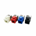 Jack Modular Cat6 ERI – Negro, Rojo, Azul, Blanco