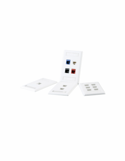 Face Plate 1 Puerto – Color Blanco
