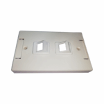Face Plate 2 Puertos – Angled Bezel Type