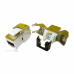 Jack Cat6A STP Keystone – Rear IDC, Toolless