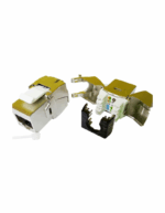 Jack Cat6A STP Keystone – Rear IDC, Toolless
