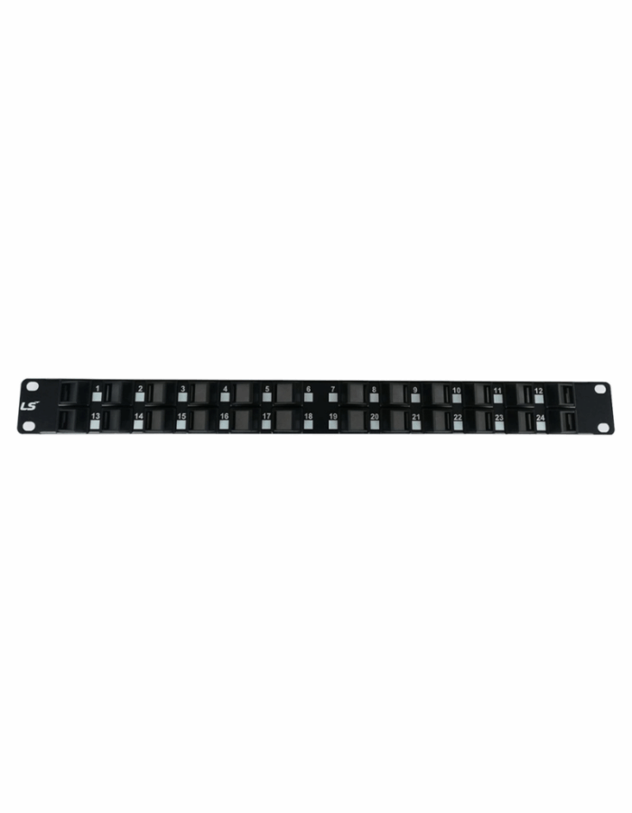 Patch Panel 24 Puertos 1U Angulado – Lado Jack - Imagen 1