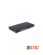 Switch PoE Dahua DH-CS4218-16ET-190 de 16 puertos 10/100 Mbps y 2 puertos Gigabit Uplink, 190W de potencia total.