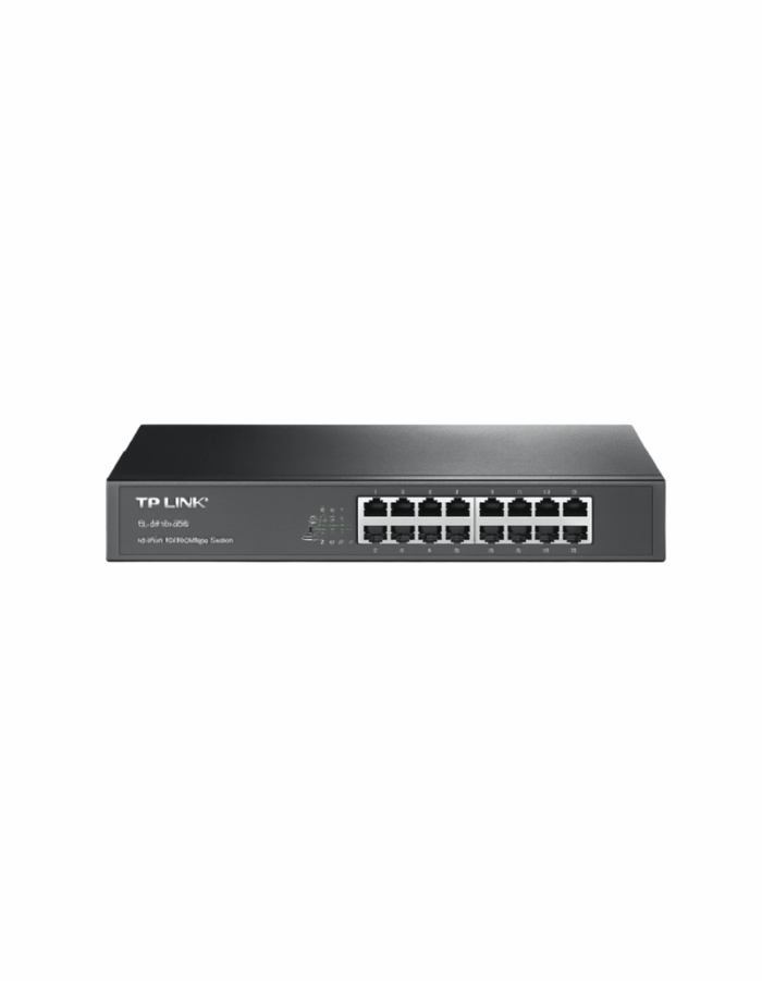 Switch TP-Link TL-SF1016DS – 16 Puertos Fast Ethernet de Escritorio y Rack - Imagen 1