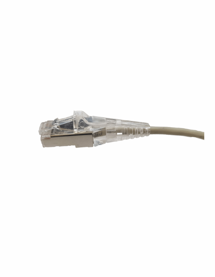Patch Cord Mini Turn Boot Cat6A Negro – LSZH Blindado - Imagen 1