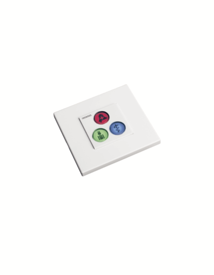 Módulo de 3 botones NX0392 rojo verde azul con bus RS485 y lector RFID para control y señalización