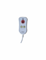 Pulsador ergonómico NX0883 IP67 con LED y conector DIN de 7 pines para control de luces y sistemas hospitalarios