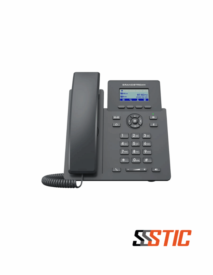 Grandstream GRP2602G 2-line IP Phone con 4 SIP, PoE, doble Gigabit y audio HD.