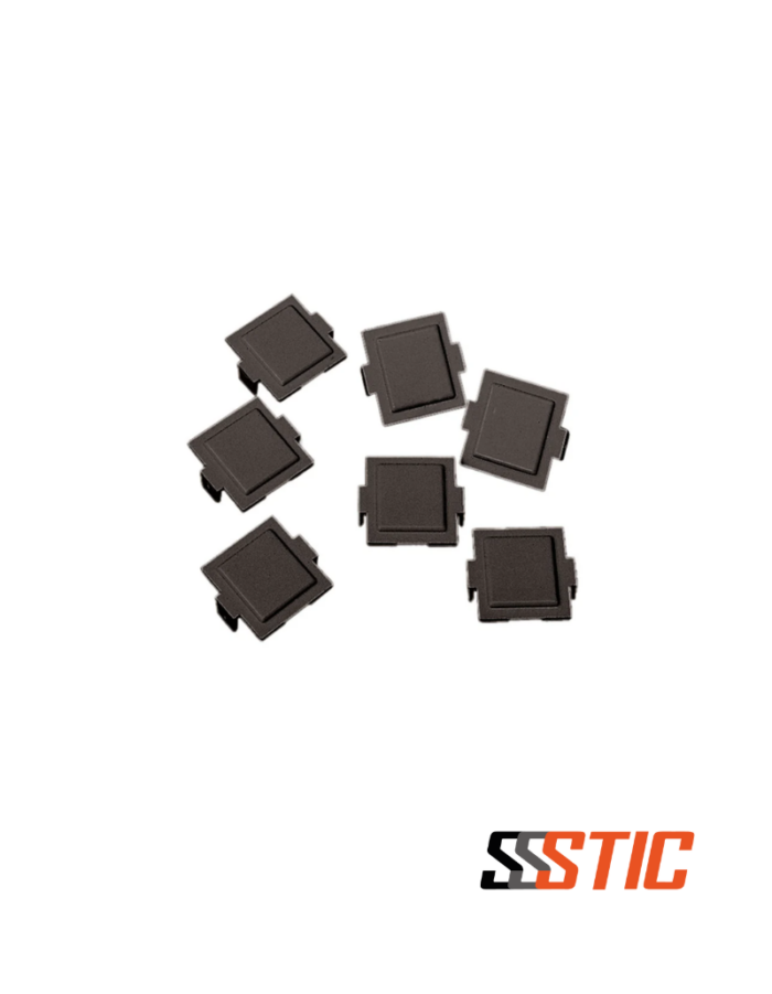 Protector de polvo CommScope M20 negro para salidas y faceplates de la serie M.