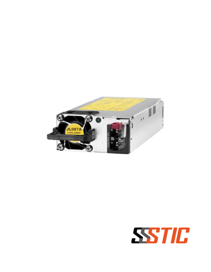 Fuente de poder Aruba X372 54VDC 1050W JL087A para switches modulares de alto rendimiento.