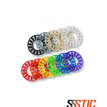 Iconos rojos CommScope para identificación de puertos de voz y datos en faceplates serie SL. (1)