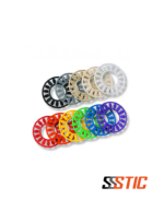 Iconos rojos CommScope para identificación de puertos de voz y datos en faceplates serie SL. (1)