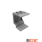 Inserto ciego gris CommScope serie SL para faceplates y paneles de parcheo.