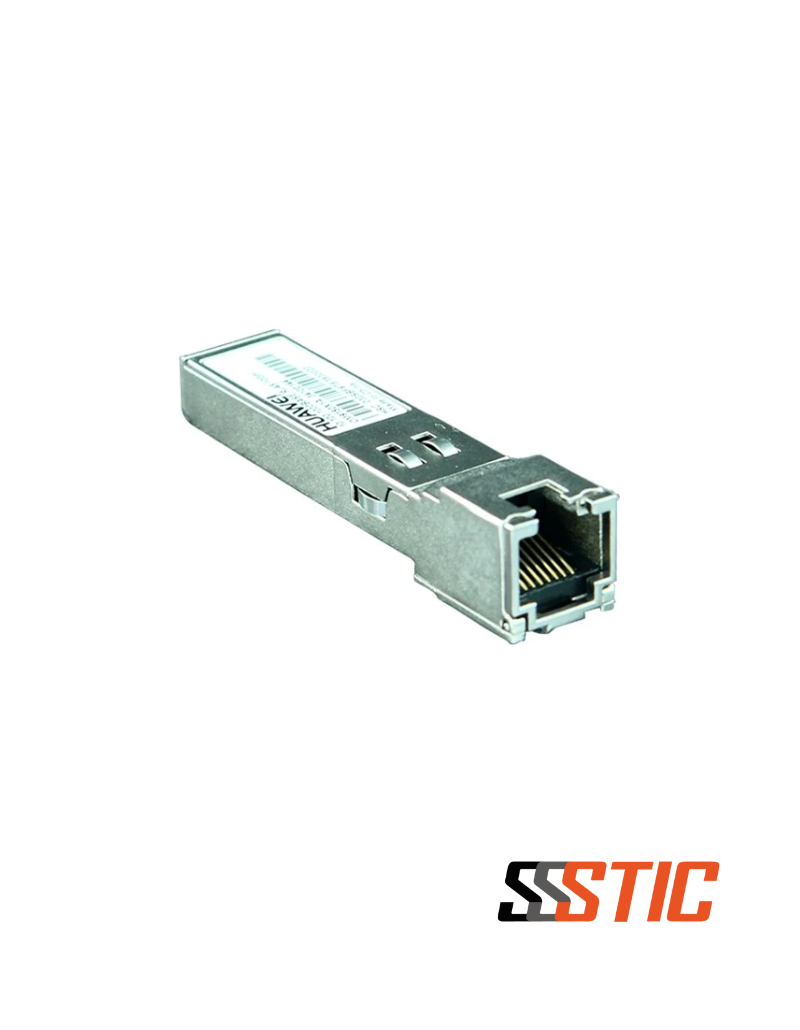 Módulo transceptor Huawei SFP-GE-T-EKIT SFP a RJ45 para redes Gigabit sobre cobre. Módulo transceptor Huawei SFP-GE-T-EKIT SFP a RJ45 para redes Gigabit sobre cobre.