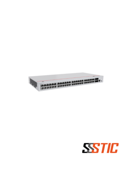 Switch gestionable de alta densidad Huawei eKitEngine S220-48T4X con 48 puertos Gigabit y 4 puertos 10GE SFP+.