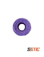 Caja de cable UTP Siemon Categoría 6 sólido, color violeta, con chaqueta LSZH y cumplimiento de normas IEC contra incendios.