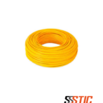 Rollo de 500m de cable de red Legrand Categoría 6A F/UTP amarillo con cubierta de seguridad LSFRZH-3.