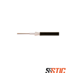 Cable de fibra óptica multimodo OM4 de 12 hilos Siemon para interiores y exteriores con chaqueta LSZH negra.