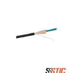 Cable de fibra óptica multimodo Siemon XGLO OM4 de 24 hilos, chaqueta LSZH negra, protección antirroedor no metálica.