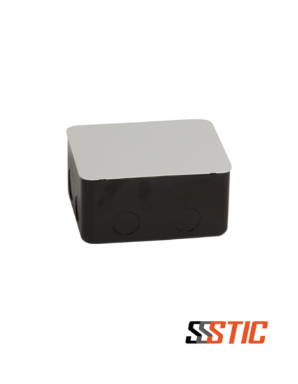 Caja de empotrar Legrand 054001 para instalación de unidades Pop-Up en piso de concreto.