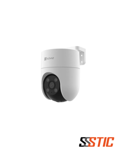 Cámara de seguridad Wi-Fi motorizada EZVIZ H8c de 3MP con visión nocturna a color y detección de personas mediante IA.