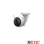 Cámara de seguridad exterior EZVIZ H3 de 3MP con cuerpo metálico, visión nocturna a color y detección de vehículos mediante IA.