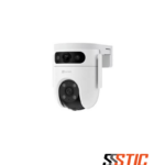 Cámara de seguridad exterior EZVIZ H9c con doble lente 2K, sistema de patrullaje automático y detección de personas.