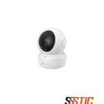 Cámara de seguridad interior EZVIZ H6c 2K+ con resolución de 4MP, movimiento pan-tilt y seguimiento inteligente de humanos.