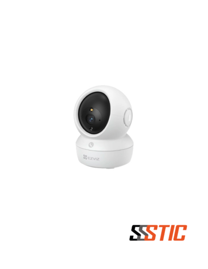 Cámara de seguridad interior EZVIZ H6c 2K+ con resolución de 4MP, movimiento pan-tilt y seguimiento inteligente de humanos.