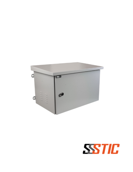 Gabinete compacto para exteriores Finen OC-6406 de 6 RU con protección IP55 y pintura RAL 7035.